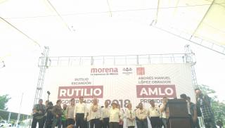 Andrés Manuel López Obrador está de gira por Chiapas 