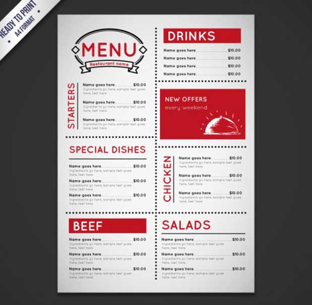 free-vintage-menu-restaurant-template