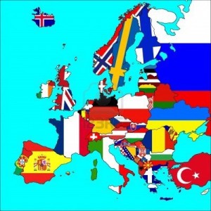 6970403-una-mappa-dell-39-europa-con-tutti-i-confini-e-le-bandiere-dei-paesi-rappresentati