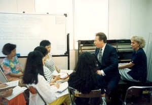 Teaching in Hong Kong.