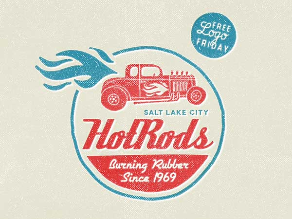 hotrods-logo-typography-free