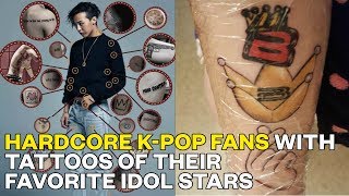 Hardcore K-Pop fans with tattoos of their favorite idol stars