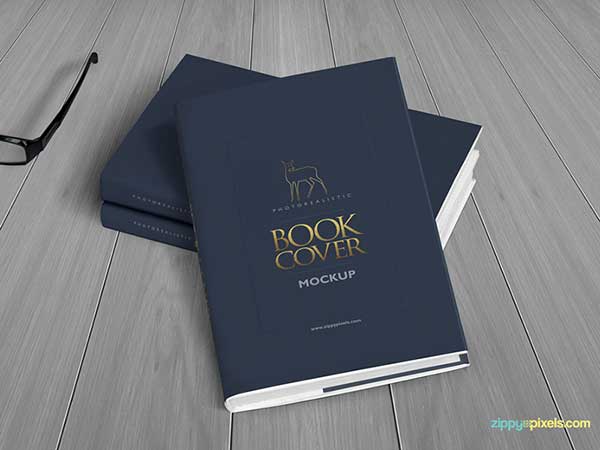 Realistic-Hardcover-Book-Mockup