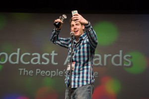 Rob Cesternino, recipient of Best Produced & Best Video Podcast at the Podcast Awards