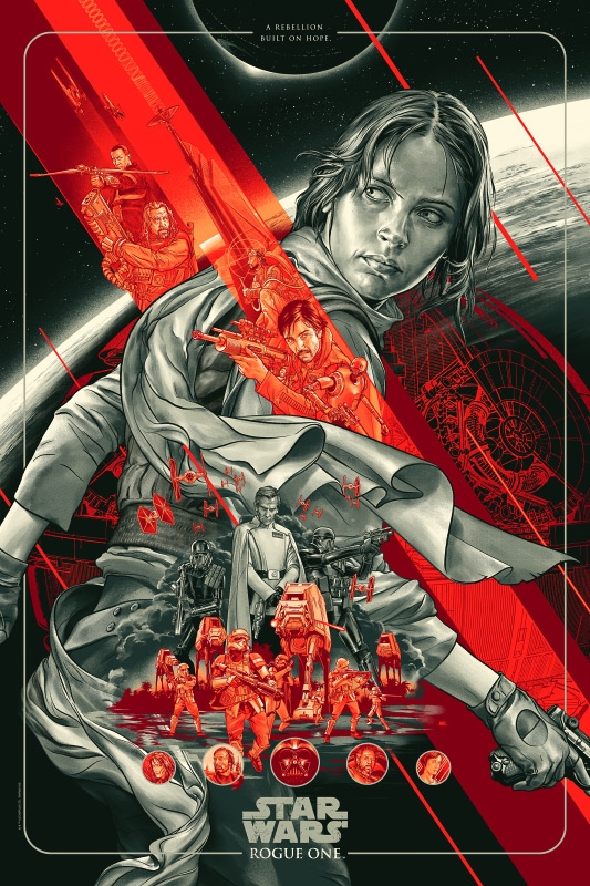 'Rogue One: A Star Wars Story' by Martin Ansin for Mondo