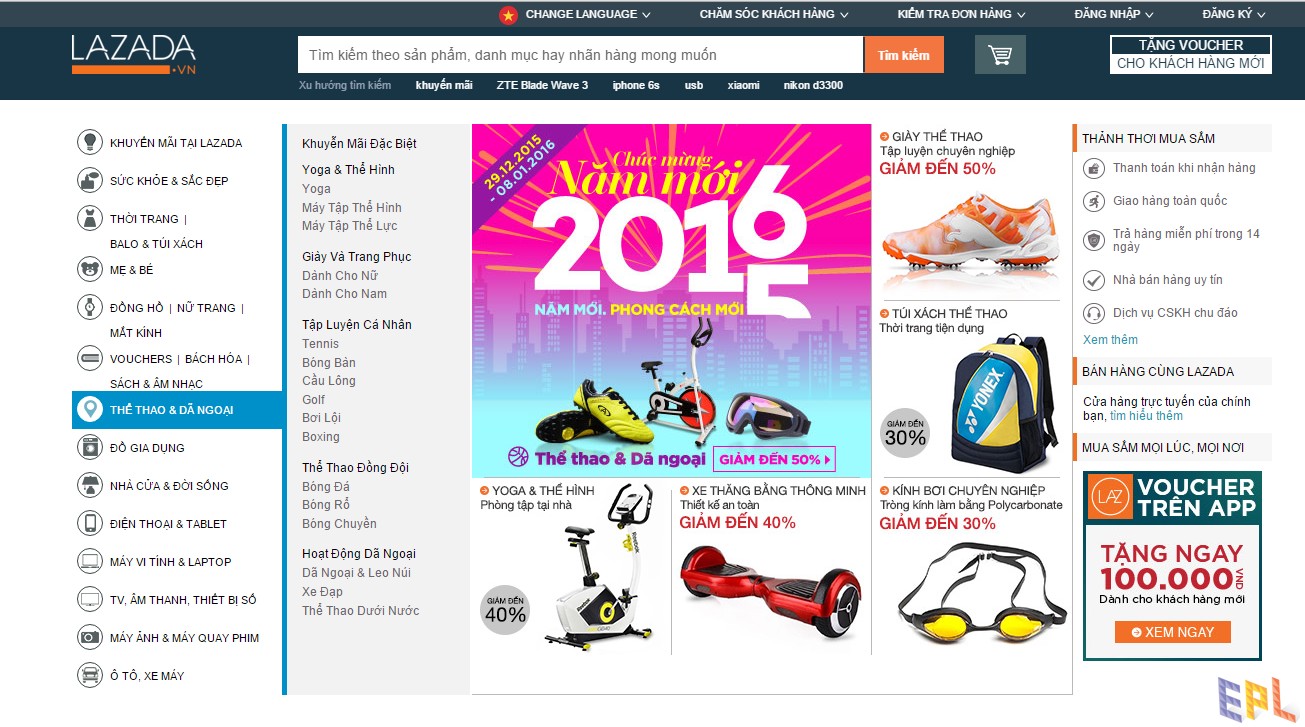 Website thương mại điện tử Amazon