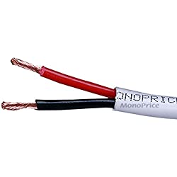 Monoprice 250ft 12AWG CL2 Rated 2-Conductor Loud Speaker Cable (For In-Wall Installation)