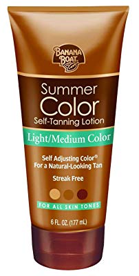 Banana Boat Self-Tanning Lotion, Light/Medium Summer Color for All Skin Tones - 6 Ounce