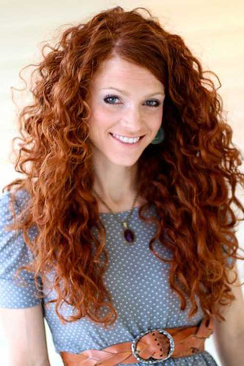 Ginger Long Curly Hair