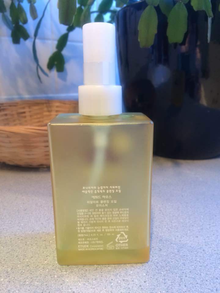 Etude House Real Art Moisture Cleansing Oil Review