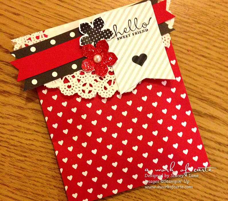 Stampin' Up Sweetheart Valentine Treat Bag
