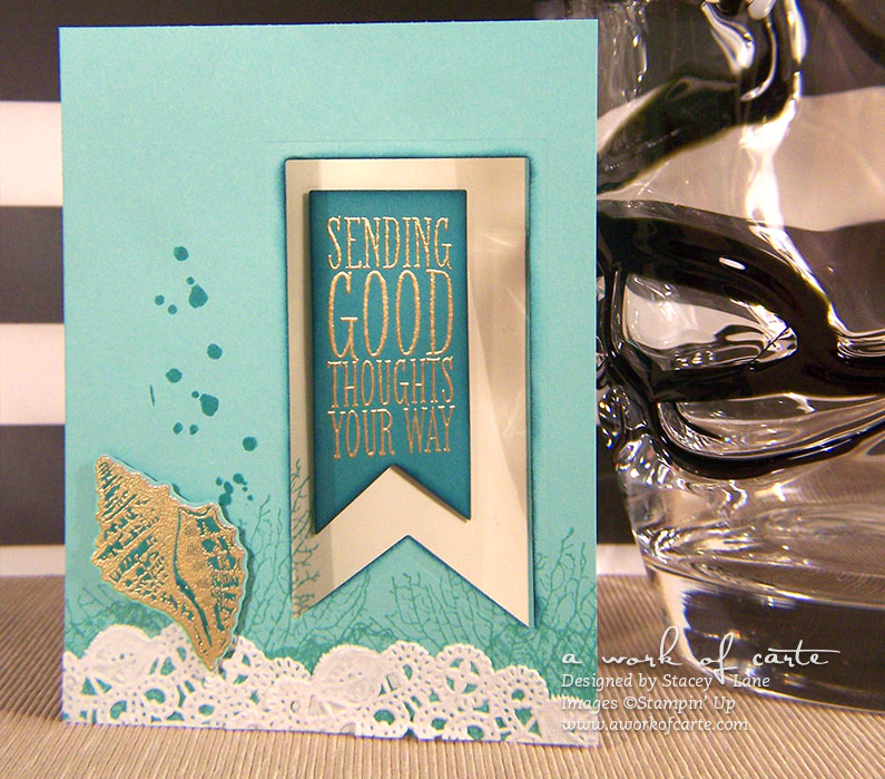 Sending Good Thoughts Your Way Seashell All Occasions Card