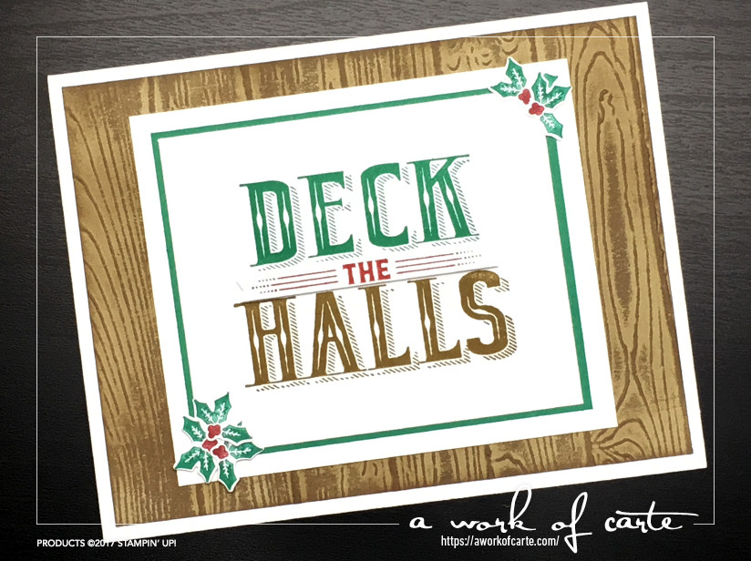 Carols of Christmas Deck the Halls Card by A Work of Carte