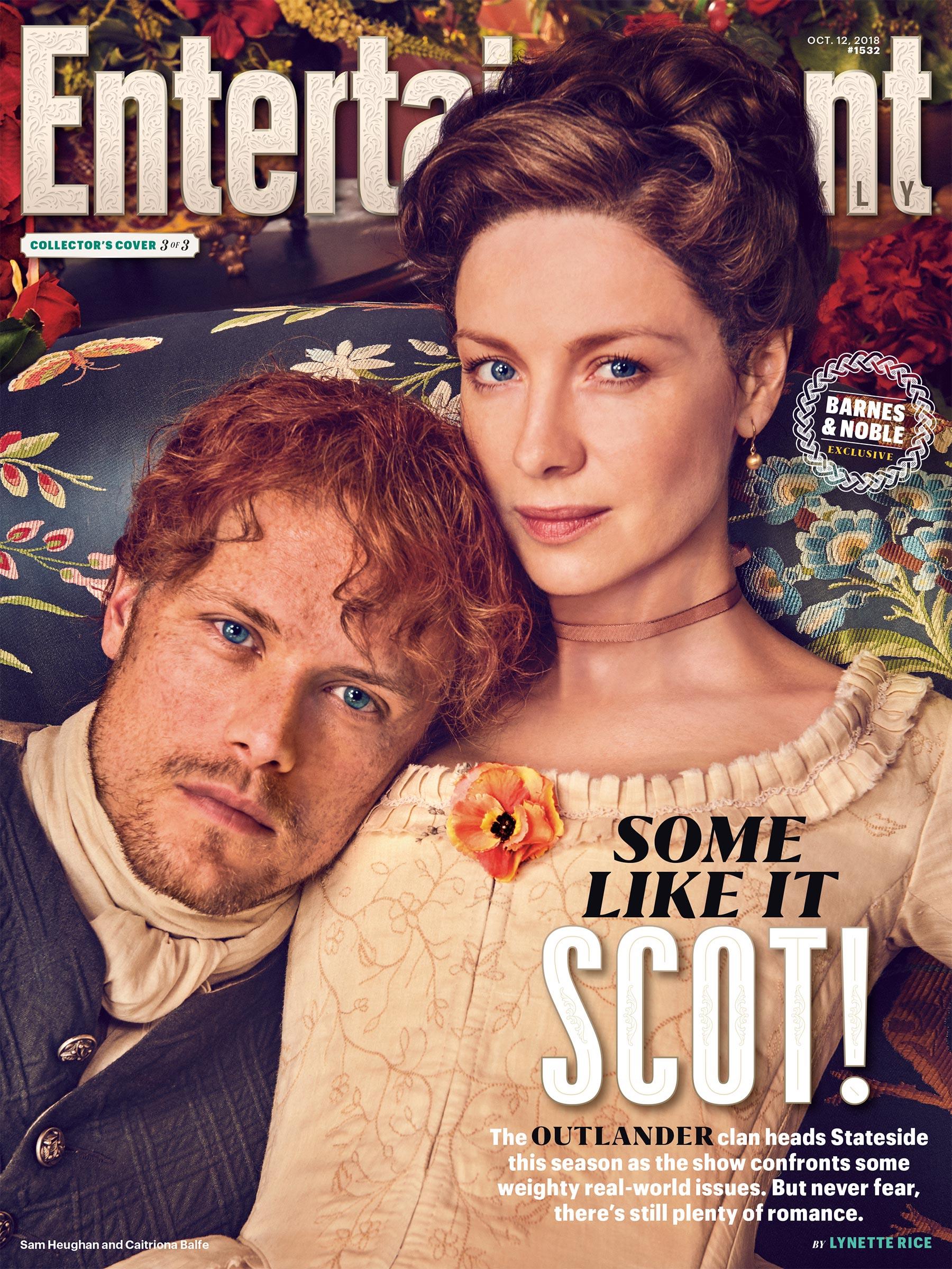 Jamie and Claire Entertainment Weekly cover
