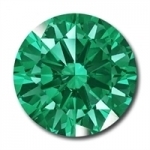 Emerald Green Nano Round Facet - 6mm