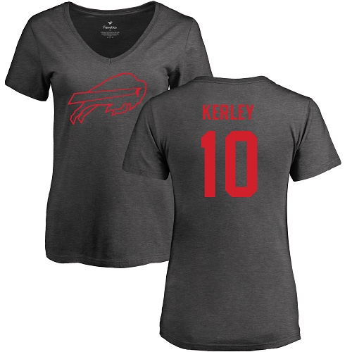 #10 Ash Jeremy Kerley Buffalo Bills Jersey: Football Women's T-Shirt One Color3971759