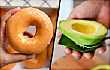 doughnut and avocado