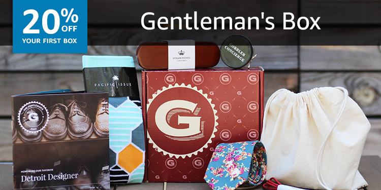 20% off your first box of Gentleman's Box