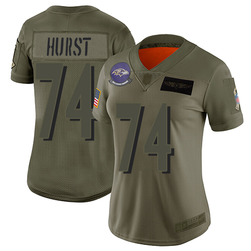 Men's James Hurst Purple Limited Football Jersey: Baltimore Ravens #74 Tank Top Suit  Jersey