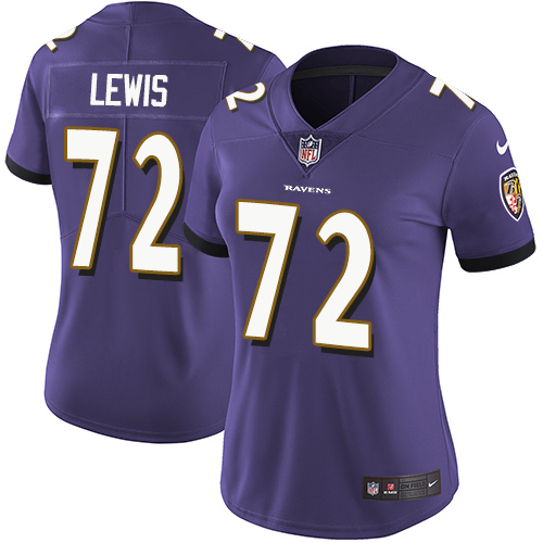Men's Alex Lewis Camo Limited Football Jersey: Baltimore Ravens #72 2018 Salute to Service  Jersey