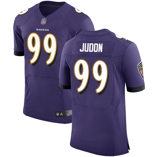 Men's Matt Judon Purple Home Elite Football Jersey: Baltimore Ravens #99  Jersey