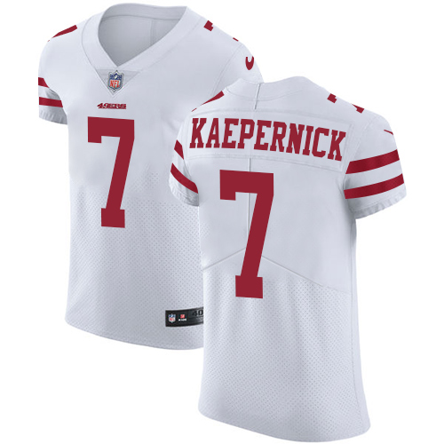 Men's Colin Kaepernick White Road Elite Football Jersey: San Francisco 49ers #7 Vapor Untouchable  Jersey