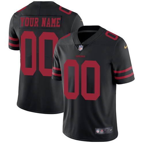 Men's Black Alternate Limited Football Jersey: San Francisco 49ers Customized Vapor Untouchable  Jersey