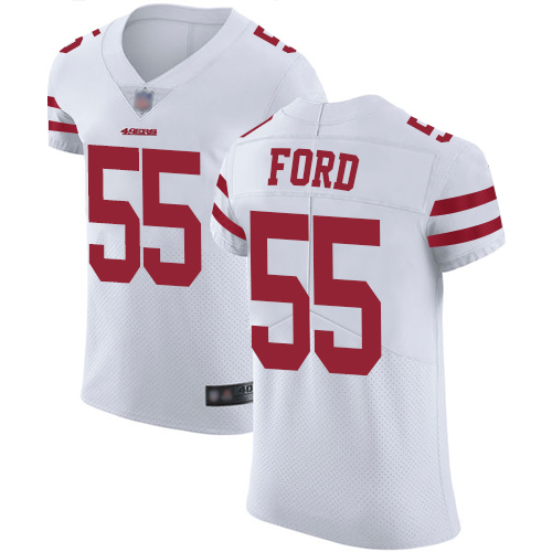 Men's Dee Ford White Road Elite Football Jersey: San Francisco 49ers #55 Vapor Untouchable  Jersey