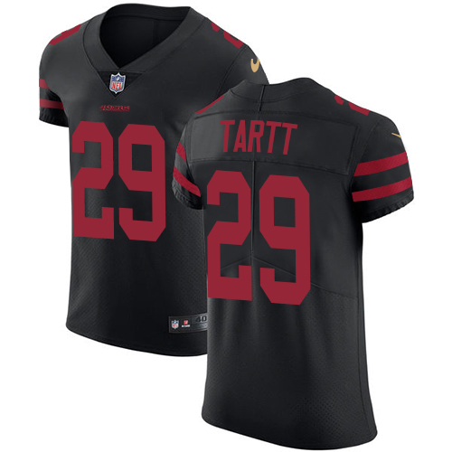 Men's Jaquiski Tartt Black Alternate Elite Football Jersey: San Francisco 49ers #29 Vapor Untouchable  Jersey