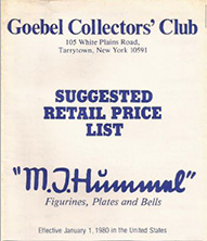 Goebel Collectors Club 1980