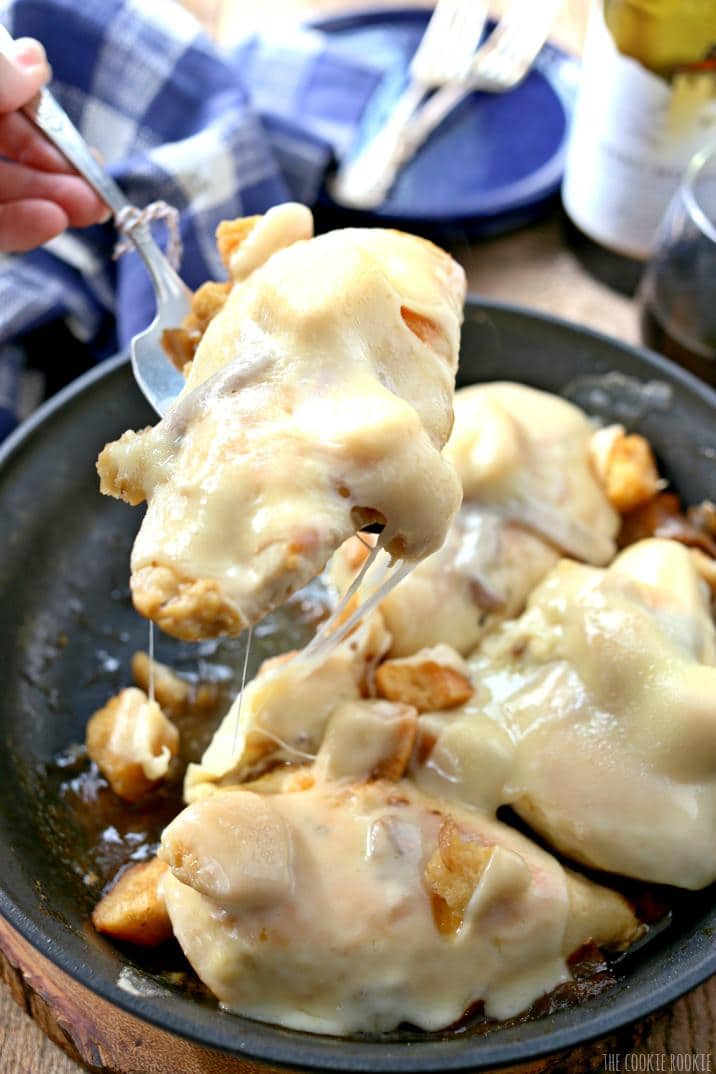Skillet French Onion Chicken {The Cookie Rookie}
