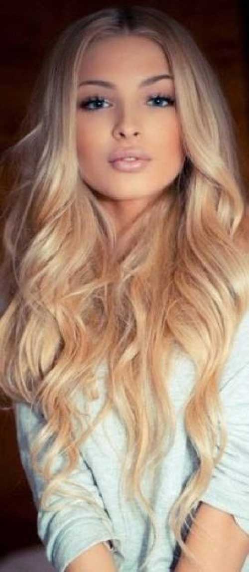 Girl Long Blonde Hairstyle