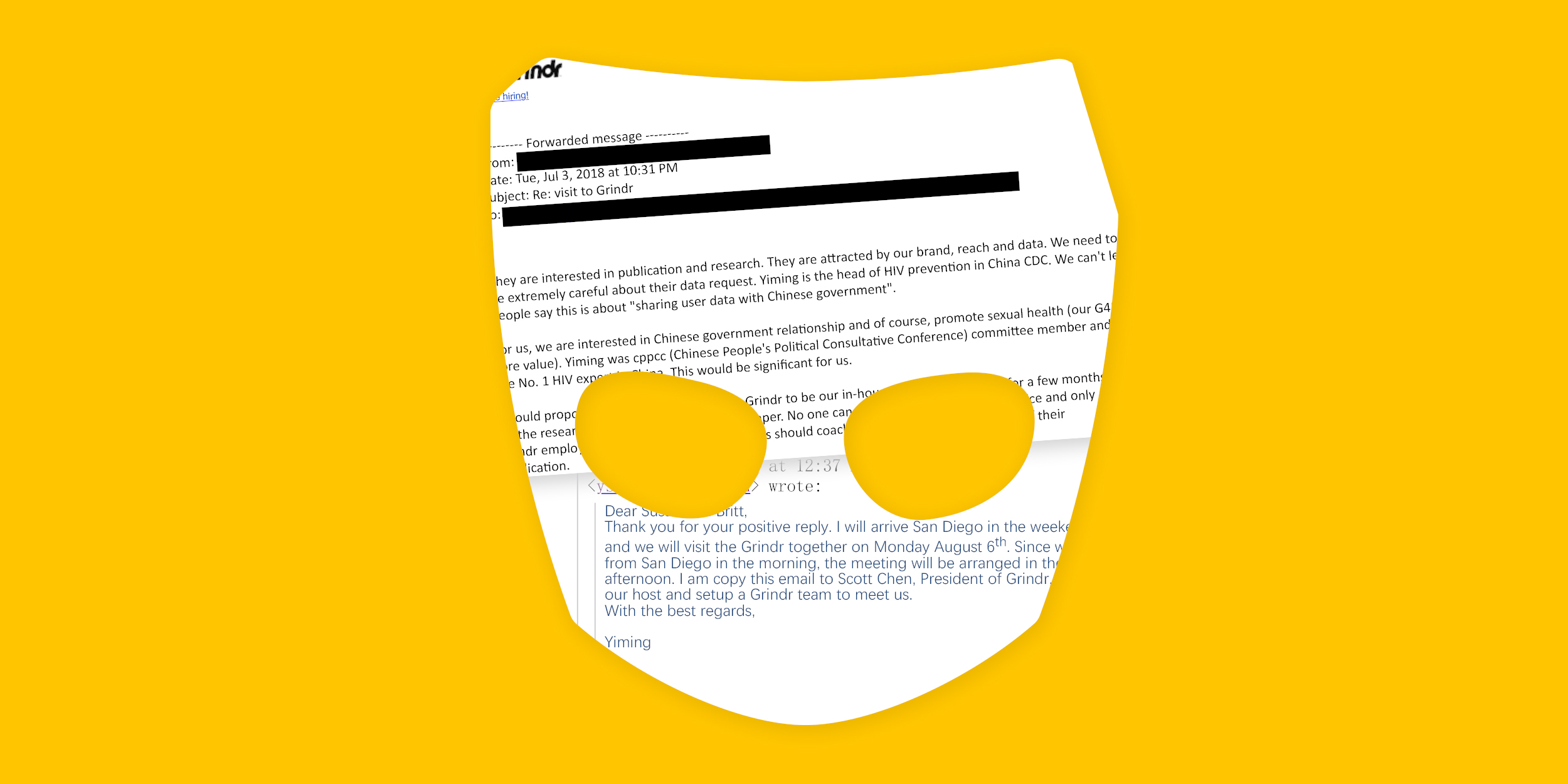 Grindr emails reveal concern that China wanted to access user data