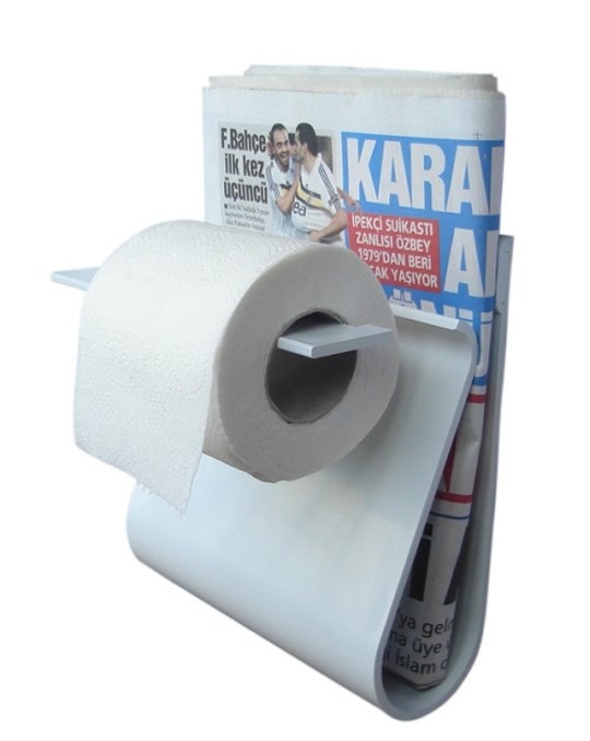 3. The Toilet Paper and Magazine Holder 2 in 1.