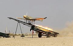 An Iran-made drone is launched during a military drill in Jask port, southern Iran, in this picture released by Jamejam Online December 25, 2014. (AP Photo/Jamejam Online, Chavosh Homavandi, File)