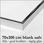 30x42 cm blank sølv aluminium skifteramme 