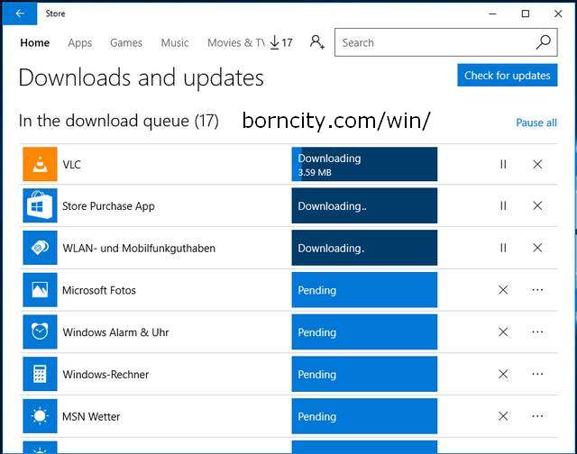 Updating apps from store (Windows Cloud)