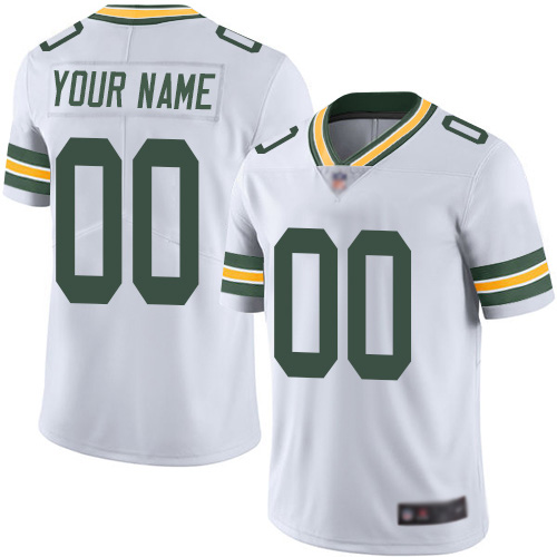 Men's White Road Limited Football Jersey: Green Bay Packers Customized Vapor Untouchable  Jersey