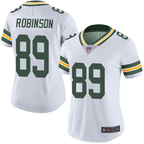 Women's Dave Robinson White Road Limited Football Jersey: Green Bay Packers #89 Vapor Untouchable  Jersey