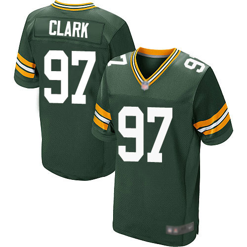 Men's Kenny Clark Green Home Elite Football Jersey: Green Bay Packers #97  Jersey