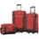 American Tourister - Fieldbrook XLT 25"/21" Expandable Wheeled Luggage Set (3-Piece) - Red/Black