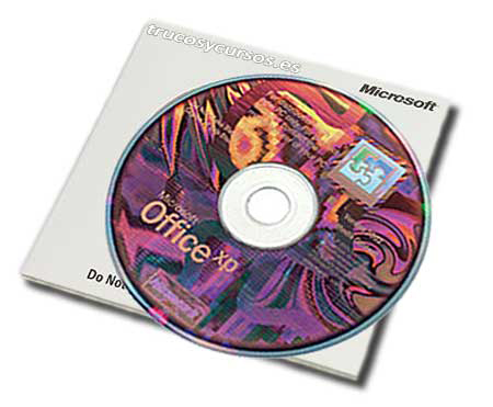 Microsoft Office 2002 para Windows, soporte CD
