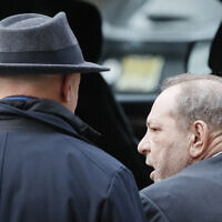 Harvey Weinstein leaves a Manhattan courthouse during his rape trial, February 20, 2020, in New York. (AP Photo/John Minchillo)