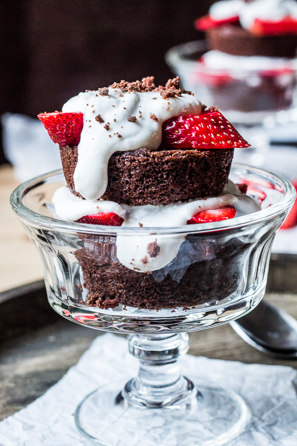 Vegan Strawberry Chocolate Shortcake 