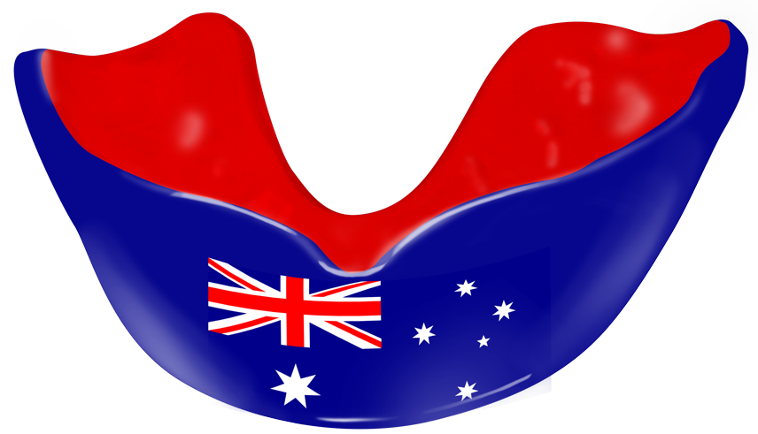 Australian flag mouthguard
