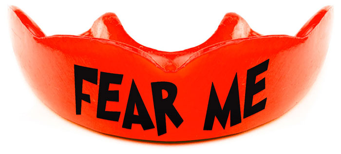 Slogan mouthguard design