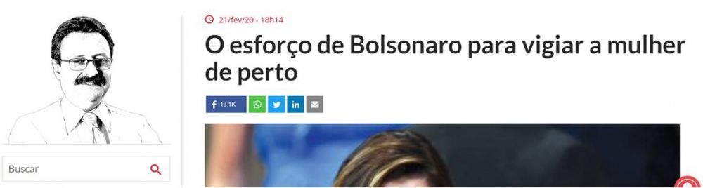 Manchete da ISTOÉ sobre suposta traição de Michelle Bolsonaro