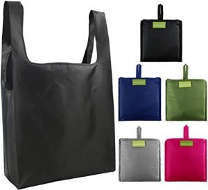 Reusable Bags Set of 5, Grocery Tote