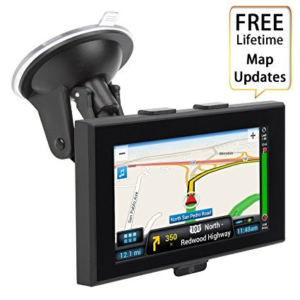 2. GPS Navigation for Car, ADiPROD 5 inches 8GB Lifetime Map Update