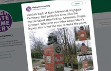 UK: Karl Marx memorial vandalized for second time